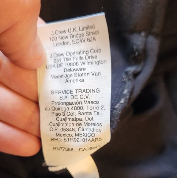 J. Crew Gigi Pant with Side-zip Closure in Ponte Black Size 6 - Picture 9 of 9